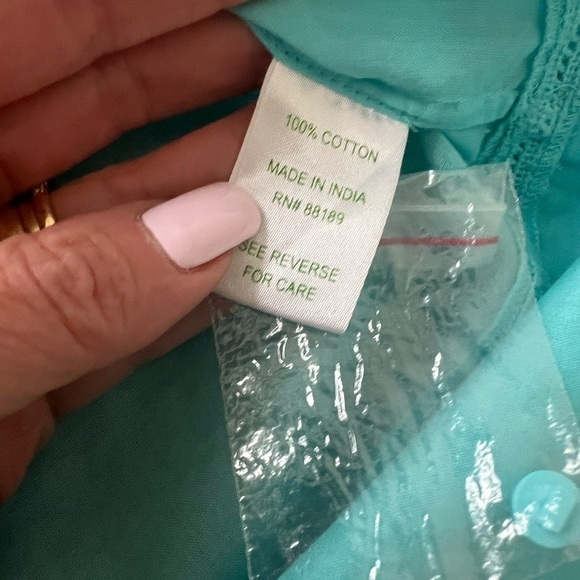 Lilly Pulitzer Babydoll Dress / Swim 
Cover Up - Blue Aqua - Size S - Picture 11 of 12